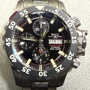 Ball Engineering Hydrocarbon NEDU Black Dial Titanium Mens Dive Watch